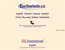 Tablet Screenshot of eucharistie.cz